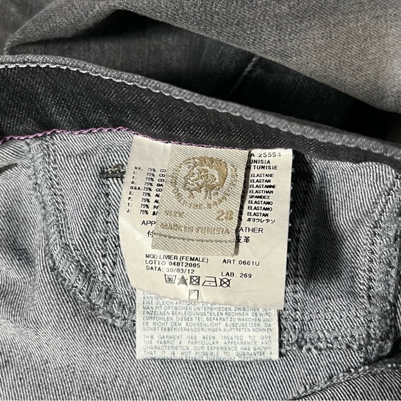 Diesel Livier Super Slim Jegging Distressed Raw Hem - Picture 6 of 8